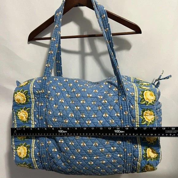 Vintage Vera Bradley Blue Floral Quilted Women's Bag - Picture 10 of 12